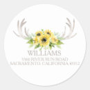 Search for rustic deer return address labels Antlers