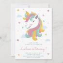 Search for cute unicorn birthday invitations Stars