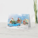 Search for old car christmas cards Retro