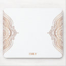 Recherche de or rose géométrique tapis souris Moderne