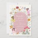 Search for enchanted fairy birthday invitations Girls