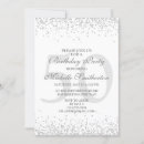 Search for silver 50th birthday invitations Glitter