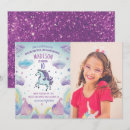 Search for unicorn photo birthday invitations Kids