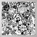 Search for black and white abstract posters Background