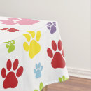 Search for dog tablecloths Animal paws