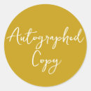 Search for autographed stickers Signed copy