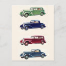 Recherche de small cars postcards Old