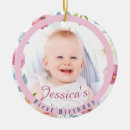 Search for baby 1st birthday ornaments Baby's first birthday