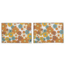 Recherche de orange floral pillowcases Motif de fleurs