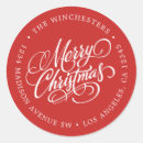 Search for mini return address labels Merry christmas