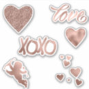 Recherche de rose gold hearts stickers Scintille