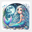 Search for black mermaid stickers Under the sea