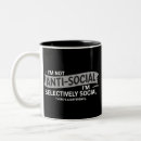 Search for anti social mugs Funny