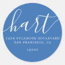 Search for cobalt blue return address labels Stylish