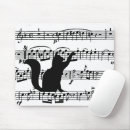 Recherche de musique feuille tapis souris Noir