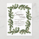 Search for surprise 75th birthday invitations Botanical