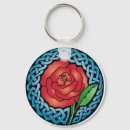 Search for stained glass keychains Rose
