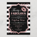 Search for thirty and fabulous invitations Glitter