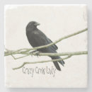 Recherche de corvid dessous de verres Noir