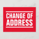 Search for change of address card postcards Relocation