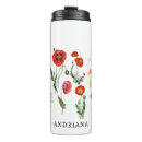 Search for red poppies travel mugs Botanical