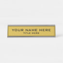 Search for metallic gold name plates Stylish