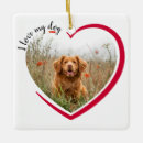 Search for i love my dog ornaments Heart