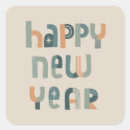 Search for new years design stickers Typography