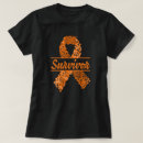 Search for orange ribbon tshirts Leukaemia awareness