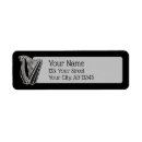 Search for harp return address labels Irish
