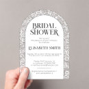 Search for fancy numbers bridal shower invitations White