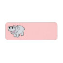 Search for hippo return address labels Cartoon