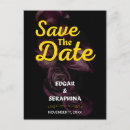 Search for halloween save the date postcards Black