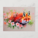 Recherche de renard orange cartes postales Forêt
