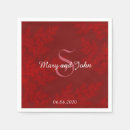 Search for velvet napkins Red