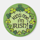 Recherche de de shamrock refrigérateur magnets Rond