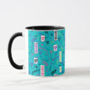 Recherche de motif des années 80 tasses Disney