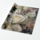 Search for white rose wrapping paper Bridal shower