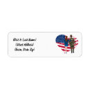 Search for for veteran return address labels Patriotic