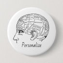 Search for psychology buttons Brain