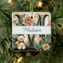 Search for monogram initial letter m ornaments Floral