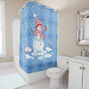 Recherche de snowman shower curtains Bleu