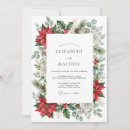 Search for holiday wedding invitations Poinsettia
