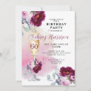Search for champagne glass birthday invitations Elegant