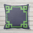 Recherche de vert bleu coussins Preppy