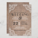 Search for burlap and lace wedding invitations Fall