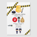 Search for police birthday invitations Kids