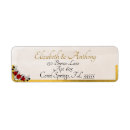 Search for white roses return address labels Calligraphy