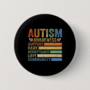 Search for autism acceptance buttons Mom