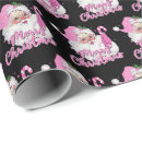 Search for black santa claus wrapping paper Pink